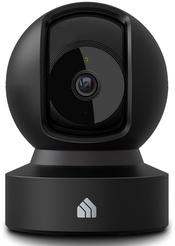 Kasa 1080p Indoor Pan/Tilt Wired Security Camera - Works as a Baby & Pet Monitor, Motion Detection & Tracking, 2-Way Audio, Night Vision, Subscription-Free Local Storage or Optional Cloud, EC71