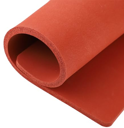 Tappetino per Pressa a Caldo in Silicone 38x38cm, Resistente al Calore Heat Press Mat Spessore 0,8cm Doppio Lato Tappetino per Trasferimento Calore per Stiratura Creazione Materiali Isolanti