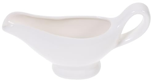 TOGEVAL Cerámica Pequeña Salsera con Antigoteo para Salsa y Aderezos Recipiente para Condimentos de Cocina Casa Diseño Práctico y Seguro