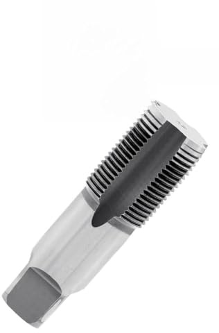 Juego de 5 machos de roscar para tubería NPT, 1/8, 1/4, 3/8, 1/2, 3/4 pulgadas, con caja de almacenamiento, acero al carbono, machos de rosca manual para diferentes tuberías, mecánicos, bricolaje