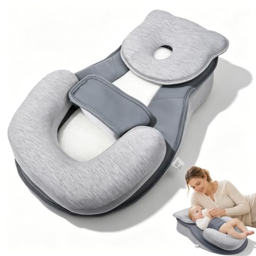 Mom Feeding Support Baby Breastfeeding Bottle Feeding Pillow Adjustable | Feeding Detachable Pillow for Spit-Up Reduction, Gift for Newborn New Mother