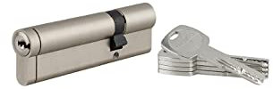 Thirard - Cilindro 30 x 80 mm, 5 llaves largas función de emergencia, Cerradura Cerrojo Puerta Exterior