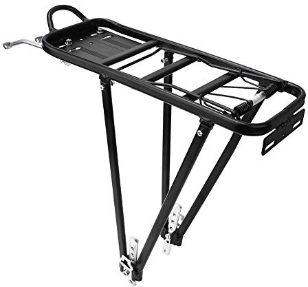 Rear Bike Rack Bicycle Cargo Rack Carrier,Adjustable Universal Accessory Set For 24, 26, 28In Wheel Sizes 35Kg Capacity