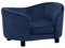 vidaXL Hundesofa Blau Plüsch Hundebett Hundecouch Katzensofa Tierbett Hunde
