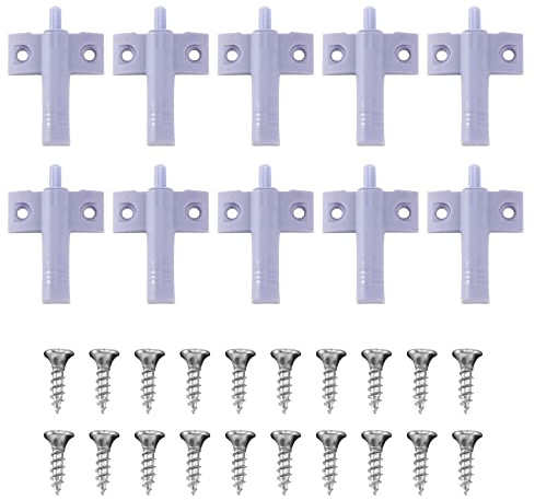 Josenidny Lot de 10 amortisseurs silencieux pour porte de placard de cuisine + vis