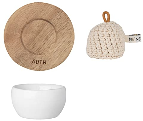 Colour-up Äggkopp med underlägg och äggvärmare bran – hjuldesign