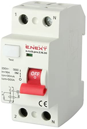 FI-SCHALTER Fehlerstromschutzschalter FI-Schutzschalter 16A 30mA 6kA 2-polig TYP AC