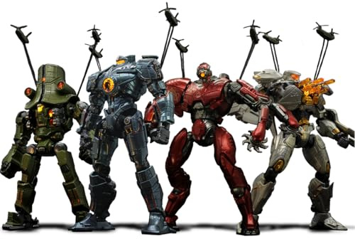 HiPlay Empire Sky Studio Pacific Rim Set Gipsy Danger & Crimson Typhoon & Cherno Alpha & Striker Eureka - 4 Models Assembly Model Kit