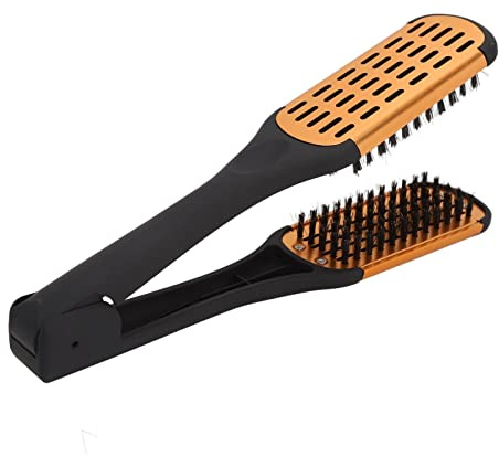 BONKZEBU Brosse Plate Double Face Ergonomique et Respirante, Outil de Coiffure pour Barbe et Cheveux pour Hommes et Femmes