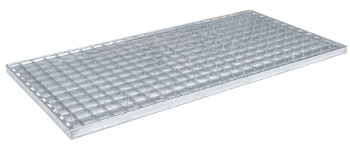 vidaXL Galler Silver 80 x 40 x 2 cm Varmförzinkad stål