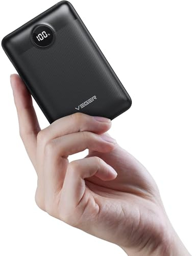 VEGER Power Bank 20000mAh, 22,5W Caricatore Ricarica Rapida PD3.0 QC4.0, USB C Caricabatterie Portatile Piccolo Powerbank Display a LED compatibile con iPhone iPad Android Huawei Xiaomi Tablet ecc
