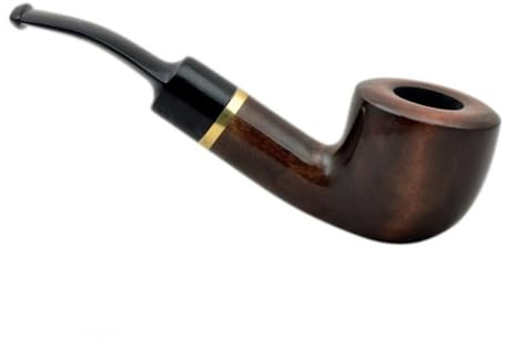 Mr. Brog Tobakspipa modell N43 Kentucky – handgjord pipa av päronträ, klassisk design, 9 mm filtersystem, lätt och balanserad, högkvalitativt utförande (valnöt)