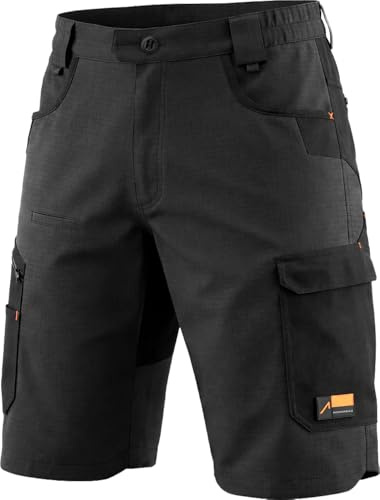 ACE Constructor Pantalones Cortos híbridos de Trabajo para Hombre - Pantalones Cortos Tipo Cargo para Actividades al Aire Libre con Cordura y Cintura elástica para Hombre - Tallas 44 a 66