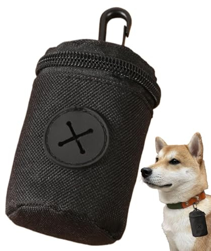 Distributore di Sacchetti Cani - Con Clip a Cerniera Pacchetto Portatile - Supporto Per Sacchetti Igienici Canini - Per Uso Interno ed Esterno Giardino e Casa Viaggi e Campeggio Animali Cuccioli Tagli