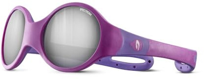 Julbo Loop M Youth Sunglasses, Dark Pink/Violet Frame - Spectron 4 Smoke Lens