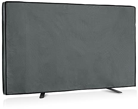 kwmobile 55 TV Outdoor TV Abdeckung - Fernseher Hülle Bildschirmschutz - Schutzhülle wetterfest - Grau