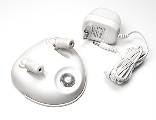 Maxsa 37313 Park Right Dual Laser Parking Guide for Garage with Adjustable 360-Degree Lasers, Motion Activated, AC Adapter and Battery Backup, Universal Car and SUV Parking Guide, White