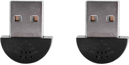 SUNGOOYUE Microphone USB Portable, 2 Pièces, Enregistrement Audio, Mini Microphone Vocal de Studio pour Ordinateur PC Portable