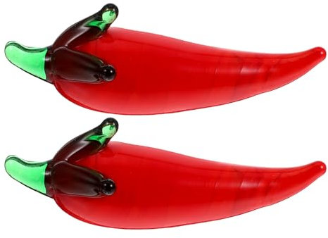 HOLIDYOYO 2pcs Realistic Mini Bell Peppers Artificial Chili Peppers for Desktop Decor Home Decorations Diy Party Decorations Chili Cook off Decor