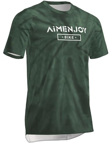 AIMENJOY Fahrradbekleidung Herren,MTB Bekleidung Herren,radtrikot Herren Kurzarm,Atmungsaktiv Und Feuchtigkeitsableitend, Geeignet Für Eine Vielzahl Von Outdoor-Sportarten (Color-01,5XL)