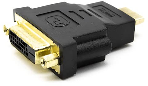 CABLEPELADO Adaptador DVI Hembra a HDMI Macho | Dual Link (24 + 1 Pines) | Adaptador bidireccional DVI | 1080P Full HDTV | Compatible con PS3/PS4, TV Box, BLU-Ray, Proyector | Negro