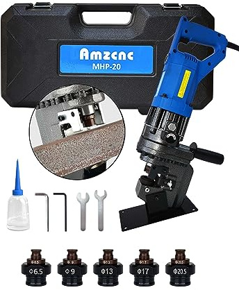 AMZCNC 110V 1200W Electric Hydraulic Metal Hole Punch Tool