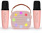 Comius Sharp Microfono Karaoke Giocattoli 2 Microfono, Microfono per Bambini, Karaoke con Microfono, Luci LED Regalo per Bambini Giocattolo per Ragazzi, Ragazze, Regalo di Compleanno (Rosa)