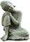 Buddha-Statue, Mini-Buddha, Buddah-Ornament, Sandstein, ruhender schlafender Buddha, meditierend, Zubehör für Zen-Garten, Kleiner Buddha, Buddha-Figur, Garten-Buddha-Dekoration