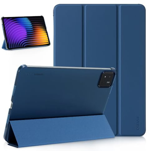 CoBak Hülle für Xiaomi Pad 7/7 Pro 11,2 Zoll (2024/2025), Schlanker Stand, Harte Rückseite, Schützende Smart Cover mit Auto Wake/Sleep Funktion, Dunkelblau
