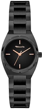 Tamaris Damen Analog Quarz Uhr mit Edelstahl Armband TT-0169-MQ