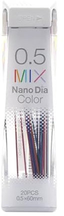 20 Stück 0 5 Mm Bleistiftminen Farbige Minen Für 0 5 Mm Automatische Druckbleistiftzeichnungen Skizzieren Kunstillustrationen