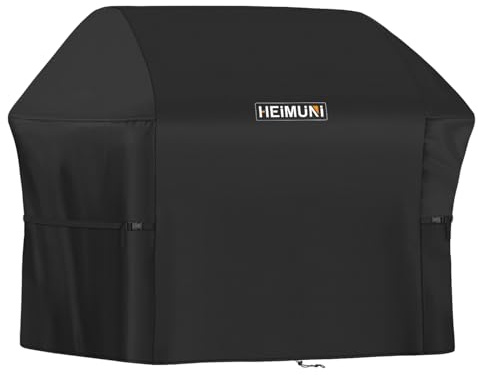 HEIMUNI Grillkåpa Grillöverdrag för Weber Genesis 300 Series, Grillskydd Grill Cover Vattentätt för Weber 2-3 brännares gasgrill, Char-Broil, Dyna-glo, Nexgrill Grill, 152x66x111cm