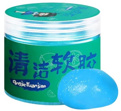 Car Slime Cleaner Dust Cleaning Gel, Strong Car Cleaning Putty, Reusable Sticky Jelly Putty for Auto Interior Accessories Dashboard Vents Keyboard Soft Deep Cleaning Tools