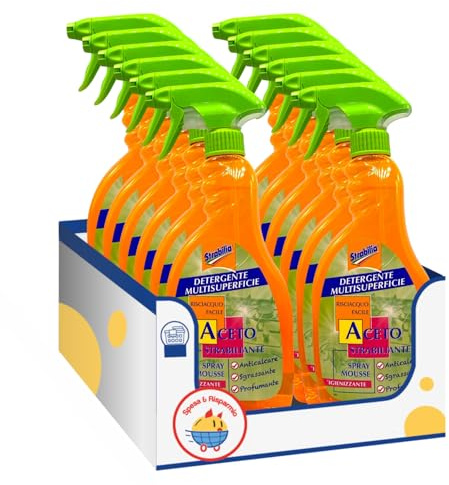 Detergente con Aceto Trigger 750 ml – Variazioni 4/8/12 Pezzi (12)