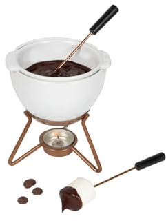 Boska Schokofondue Set Petit Marie - Fondue Schokolade Teelichter - 250 ml Inhalt für 200 gr Seschmolzener Schokolade