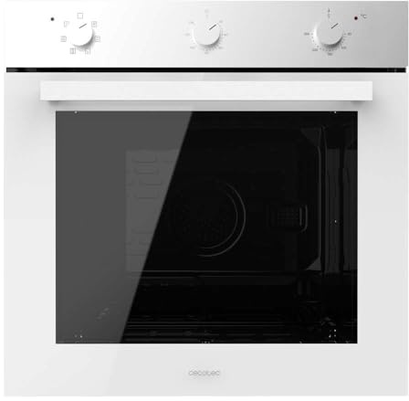 Cecotec Horno Integrable Multifunción De 70 L Bolero Hexa M236000 Glass White Time. Horno Equipado Con 6 Funciones, Steam Assist, Puerta Fría Y Eficiencia Energética A