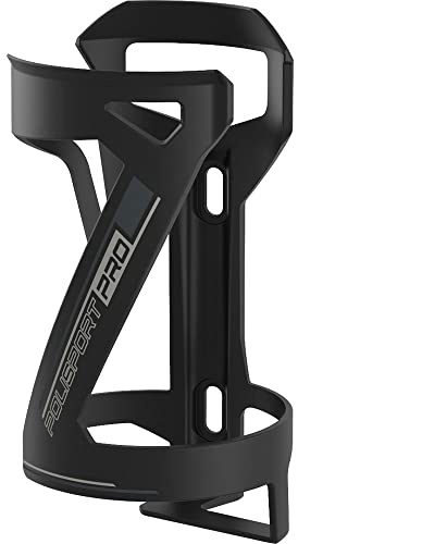 POLISPORT 8646400001 - Portabidón Side Cage Pro para Bicicleta MTB Ligero Resistente rápido de Montar en Color Negro/Gris