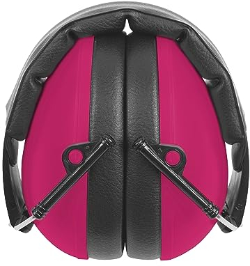 TimeTEX - Gehörschutz für Kinder Auris Plus Pink | Robuster, stufenlos verstellbarer und zusammenklappbarer Gehörschutz mit Dämmwert von 24,3 dB | Maße ca. 11 x 8 cm