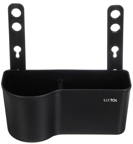 SIXTOL CAR Storage 1 | Kopfstütze Multifunktions-Organisator mit Becherhalter | Tissue-Box | Auto-Reise-Zubehör, schwarz