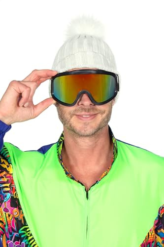 WILBERS & WILBERS - 20164 – Skidglasögon med spegelobjekt, festglasögon för karneval och temafester