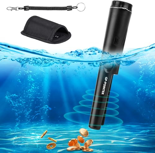 YUNYODA Metalldetektor Pinpointer Klein, IP66 Wasserdicht Metallsuchgerät mit Holster und 9V Batterie, Summton Vibration (Zwei Modi), Tragbar Pinpointer Metalldetektor für Hunt, Relikte, Schmuck