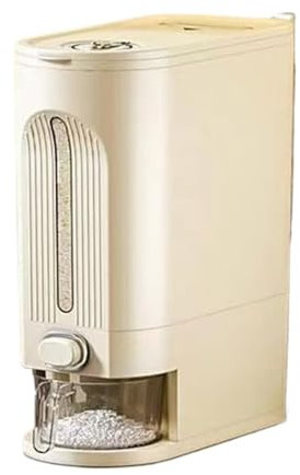 Dispenser Cereali Distributore Cereali Contenitori Per Alimenti Secchi Per Cereali Con Misurino E Coperchio, Secchio Erogatore Per Riso, Mais, Chicchi Di Caffè Dispenser Cereali Da Colazione(39.5cm)