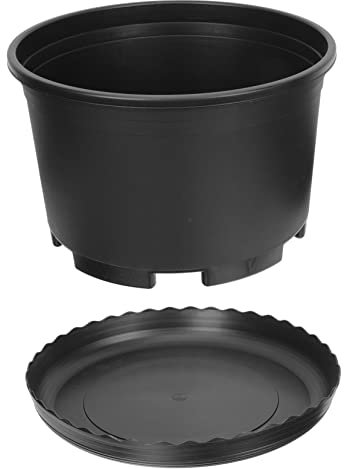 CAXUSD Ensemble De Pots De Fleurs De Jardin en Plastique Robuste Grand Bol pour Rosiers Arbustes Décoration De Balcon Et De Cour