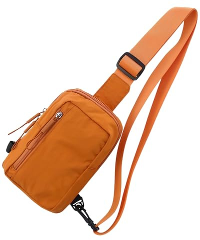 HAUMAUH Brustbeutel Damen Herren Klein Brusttasche - Umhängetasche Schultertasche Crossbody –Reisen Festival-Begleiter