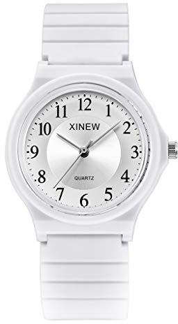 Reloj de cuarzo para niños, analógico, reloj de pulsera de silicona fina, reloj unisex para hombre, reloj de hora mundial, A, One Size