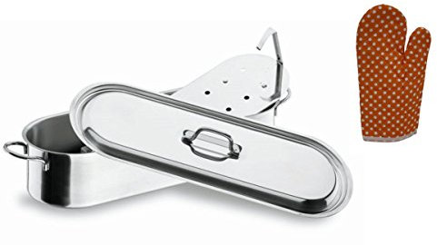 Fischkochtopf 40 cm mit Handschuh