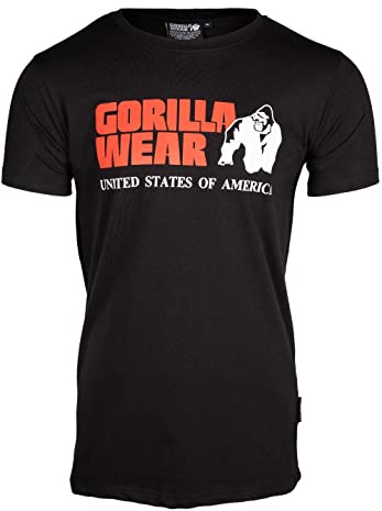 Gorilla Wear Classic T-Shirt, T-Shirt Homme, Schwarz, M