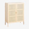 SKLUM Buffet 2 Portes en rotin et Bois Reyna -