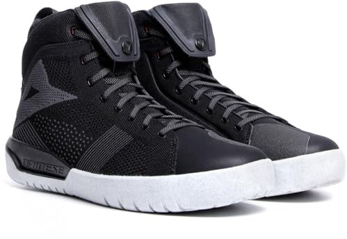 Dainese Metractive Air Shoes, Scarpe Moto Estive, Uomo, Nero/Nero/Bianco, 44