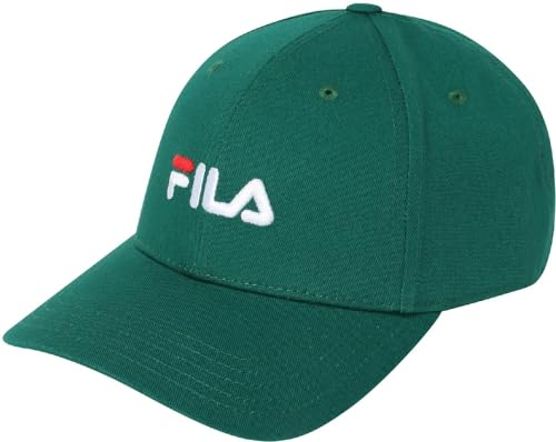 FILA Unisex Brasov 6 Panel with linear Logo-Strap Back Cap, Aventurine, One Size